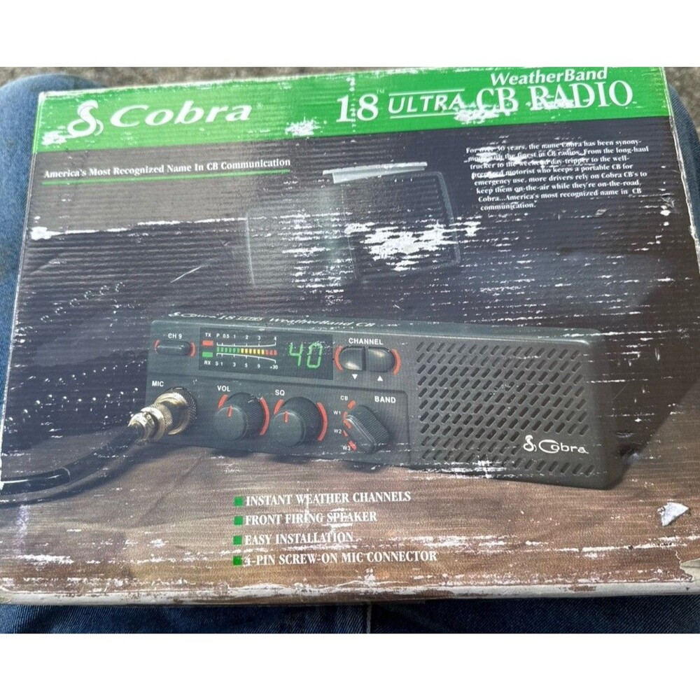 New/Old Stock Open Box Cobra 18 40 Channel Ultra Weather Band CB